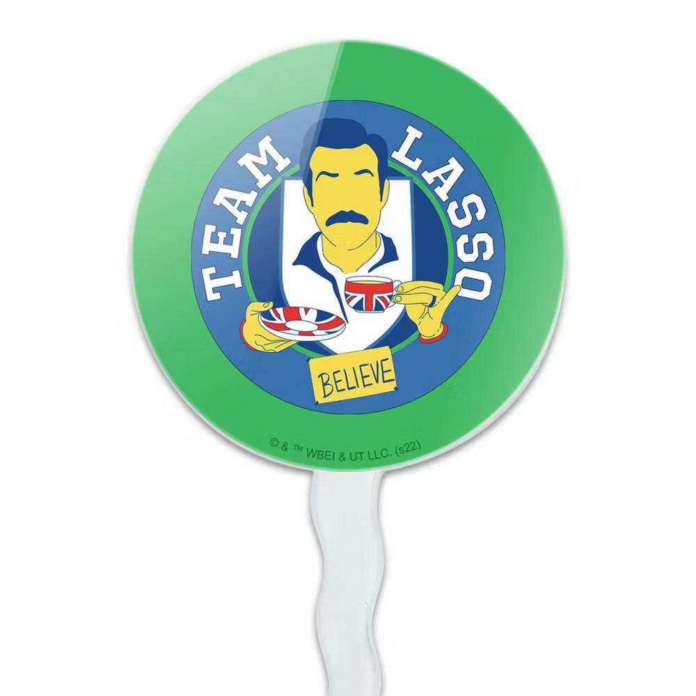 Ted Lasso Believe Badge Cupcake Picks Toppers Decoration Set of 6 - Image 2