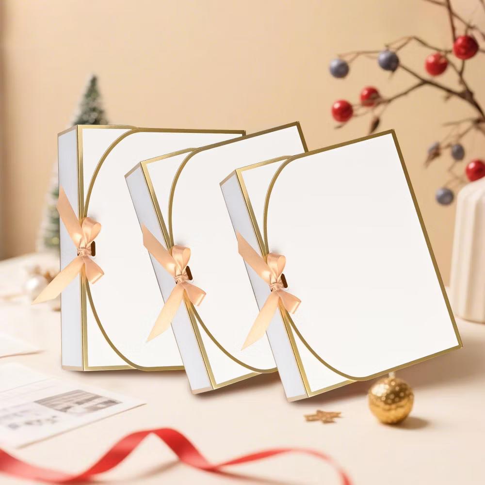 10 Pack Large White Gift Boxes with Lids 12.6x9.8x3.1 Inch for Bridesmaid Proposal Wedding Graduation Birthday Party - Image 4
