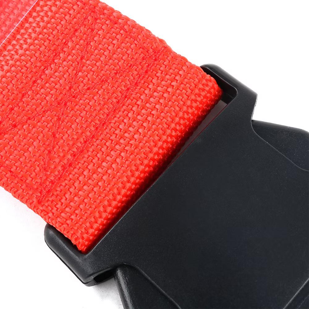 Nylon Luggage Strap Belt Plastic Release Buckle Adjustable Band Red - Image 5