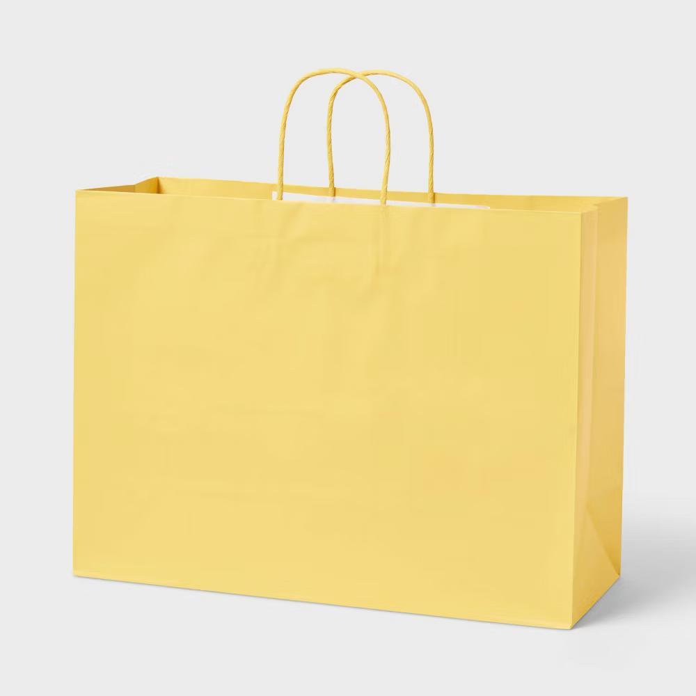Large Gift Bag Yellow - Image 3