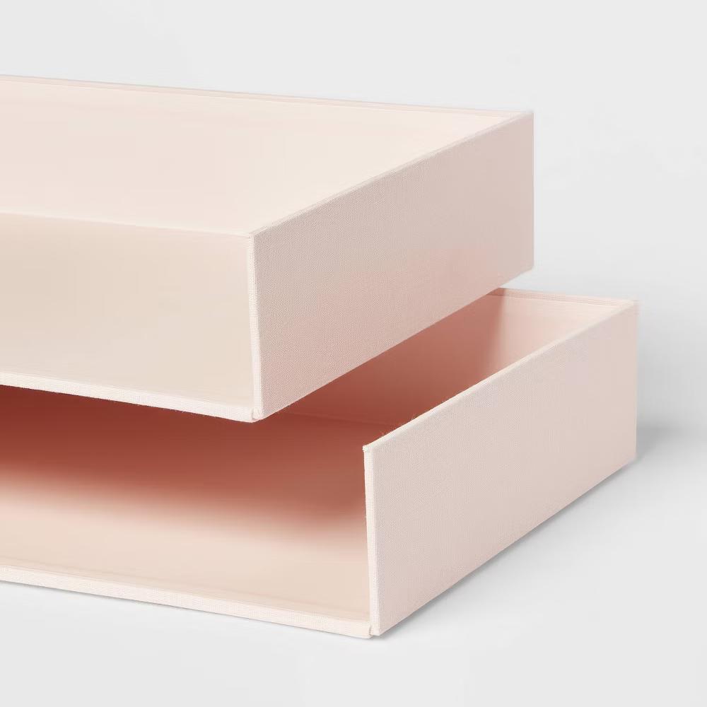 Canvas Letter Tray Organization Set of 2 - Image 5
