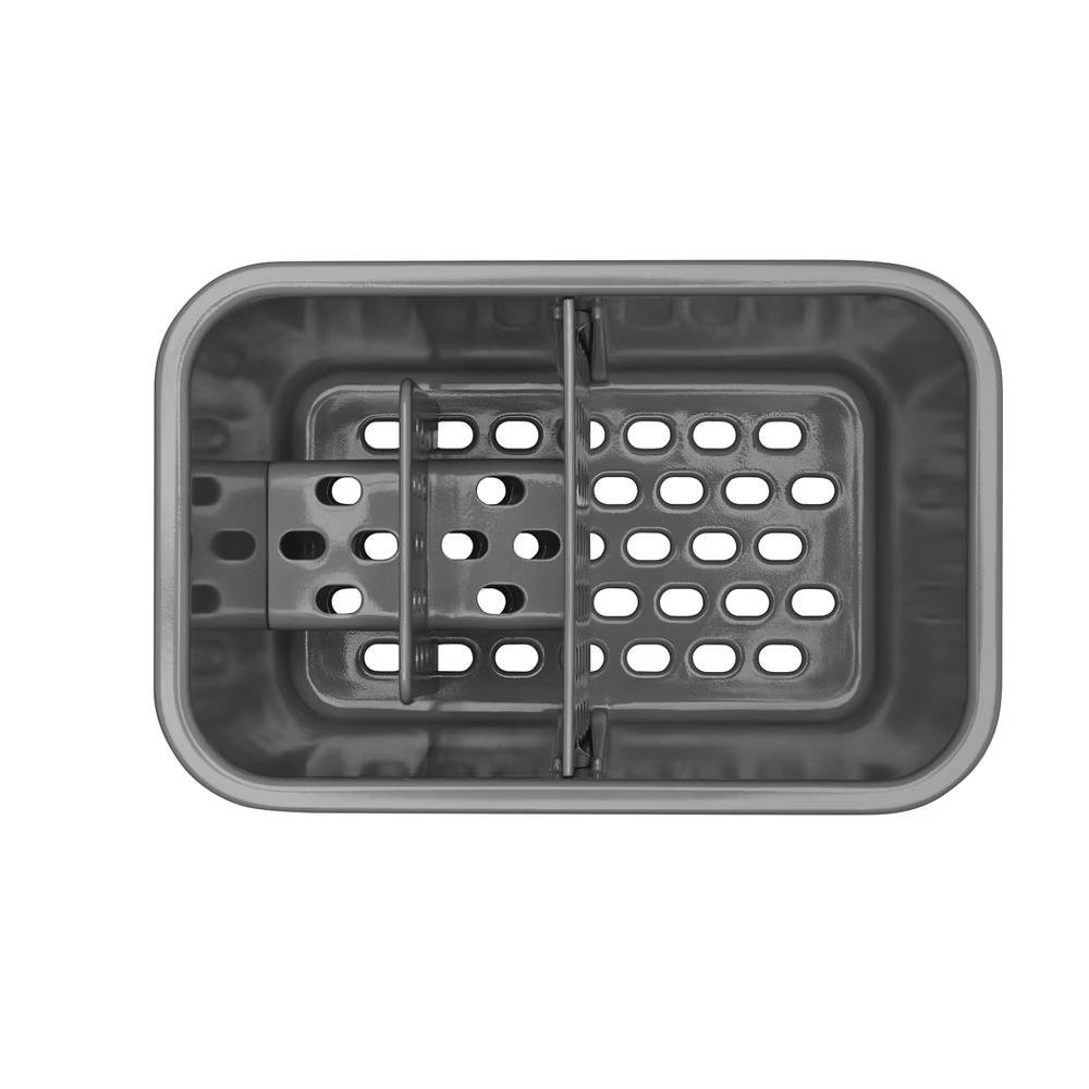 Stainless Steel Sink Caddy: Silver Kitchen Storage, Plastic & Stainless Steel, 3.8"x3.8"x5.5", 1 lb - Image 11