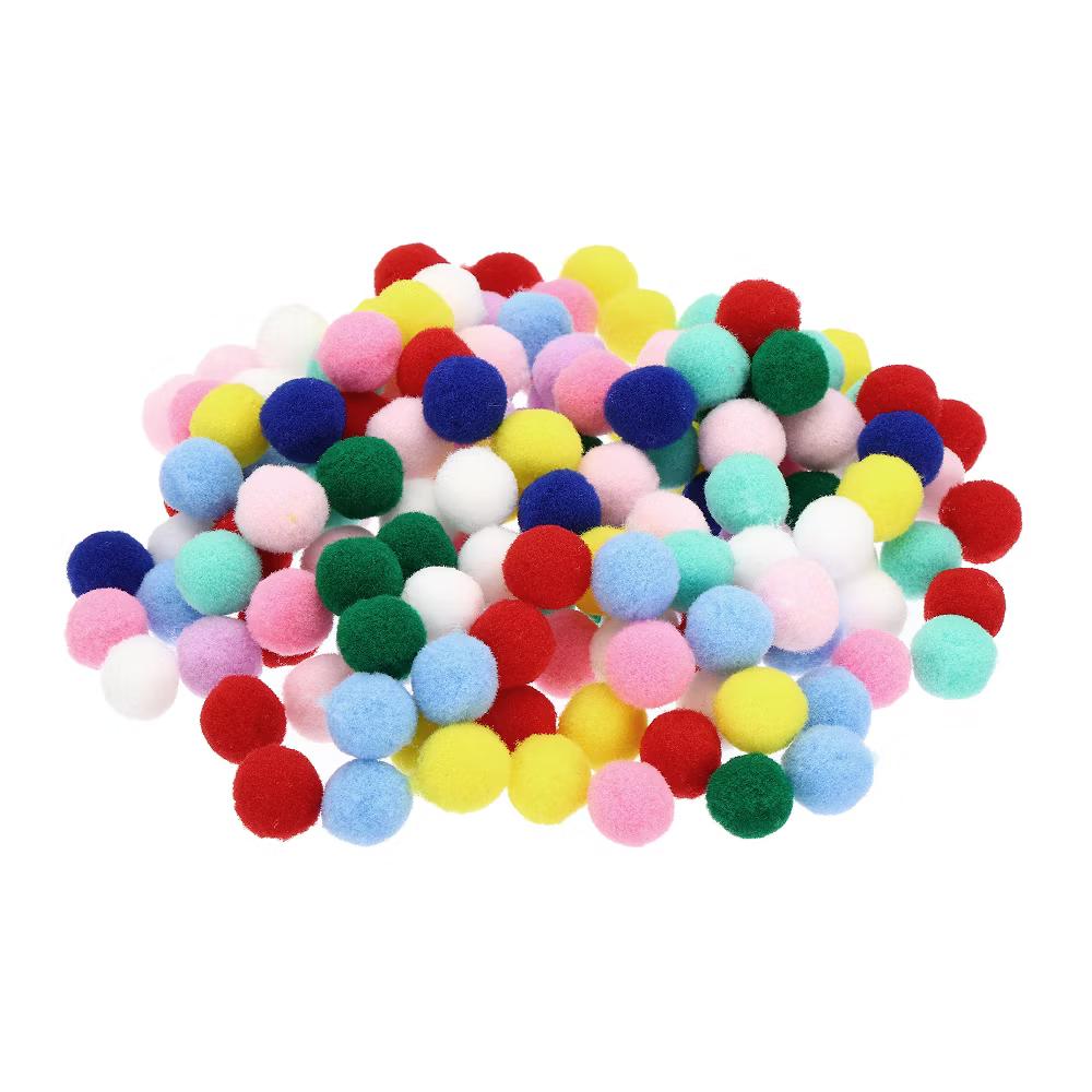 Creative DIY Craft Decoration High Elastic Supplies Pom Poms 0.6"