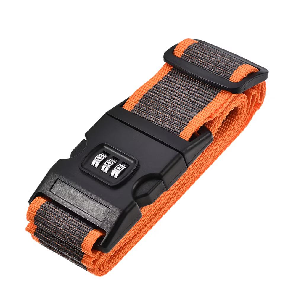 Combination Lock Travel Adjustable Buckle Belt Utility Strap - Image 6