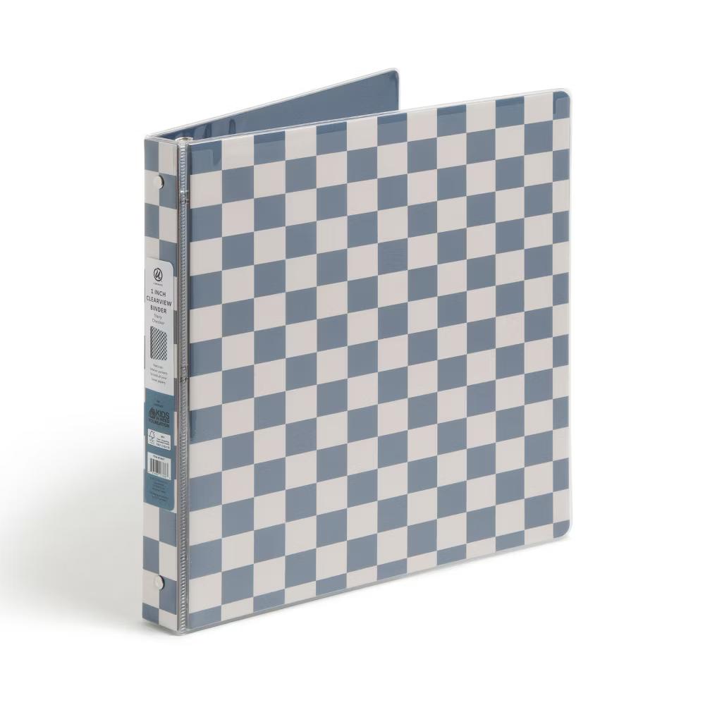 1" Clear View Ring Binder Preppy Playground - Image 2