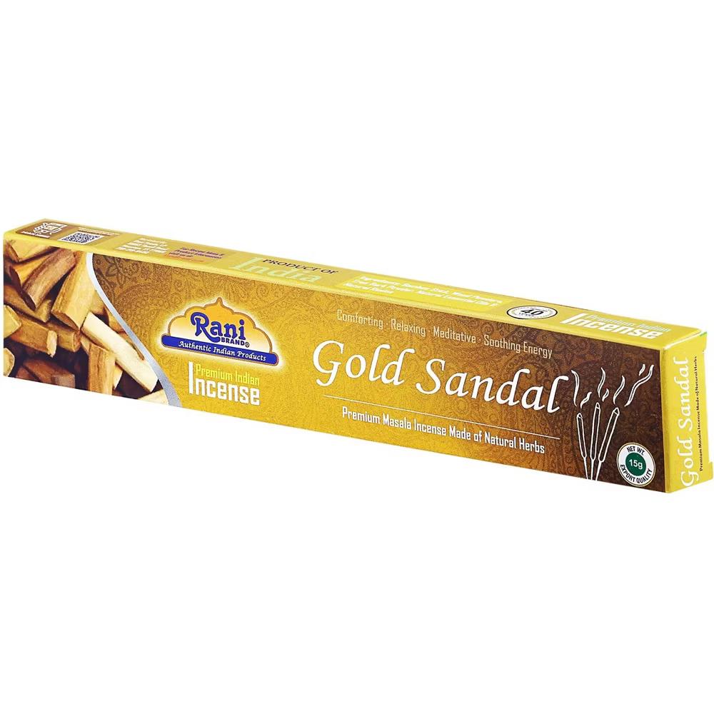 Gold Sandal Incense (Premium Masala Incense Made of Natural Herbs) - Authentic Indian Products - Image 4