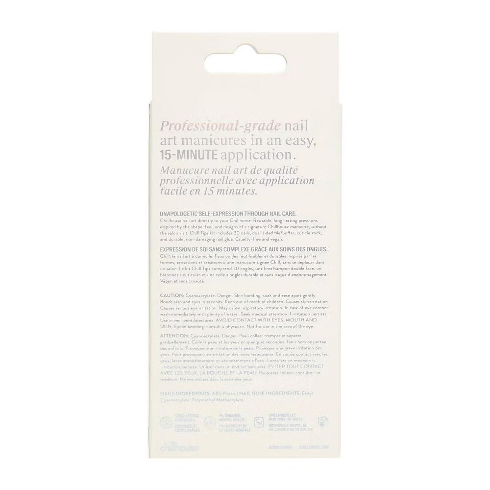 Chill Tips Press-On Nail Set - Classics Collection - Lil Lilah - 24ct - Image 4