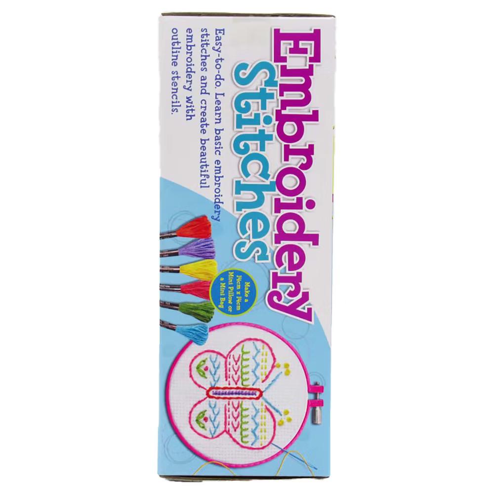 4M: Easy-To-Do Embroidery Kit - Learn 10 Skills, All-In-1 DIY Craft Set, Kids 8 - Image 5