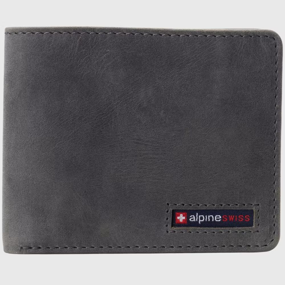 Alpine Swiss Connor Executive Bifold Wallet | Business Passcase for Men | Premium Leather | Dual ID Windows | RFID Blocking | Gift Box Included - Image 30