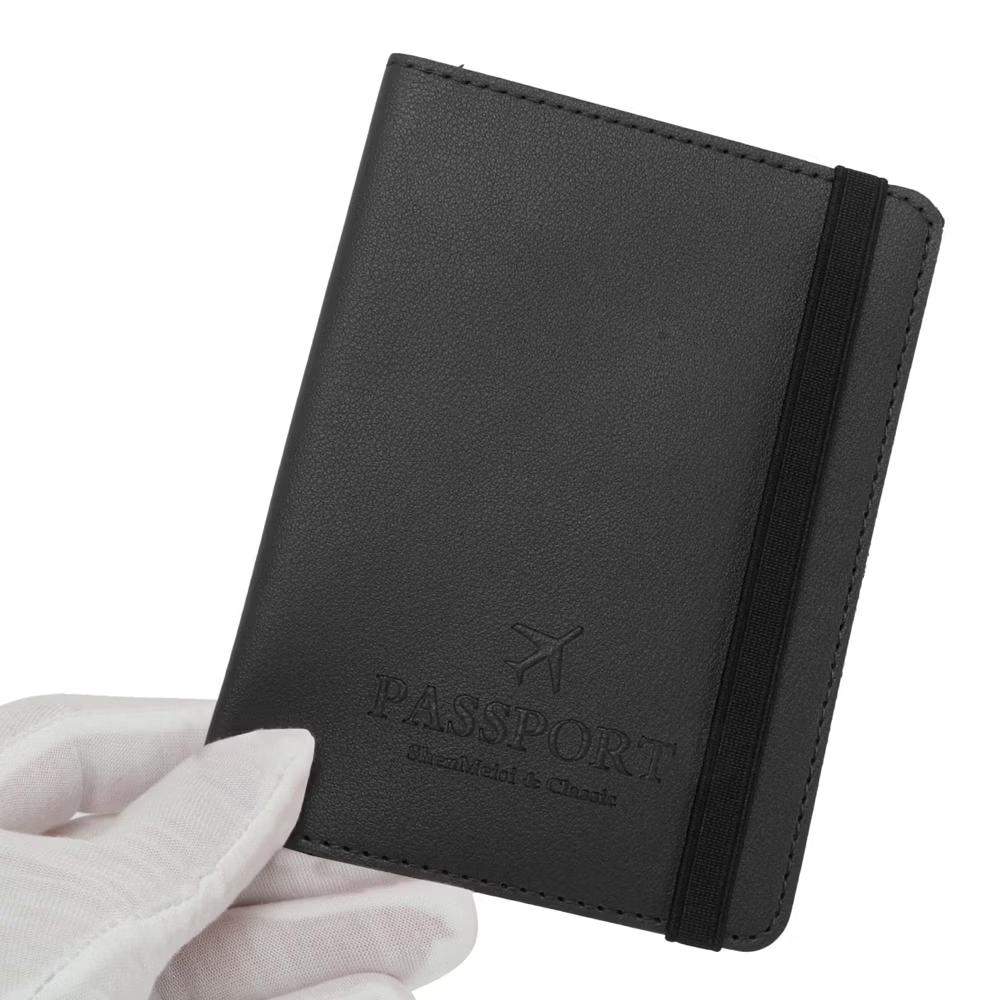 Simple Elastic Strap Passport Holder 1 Pc - Image 3