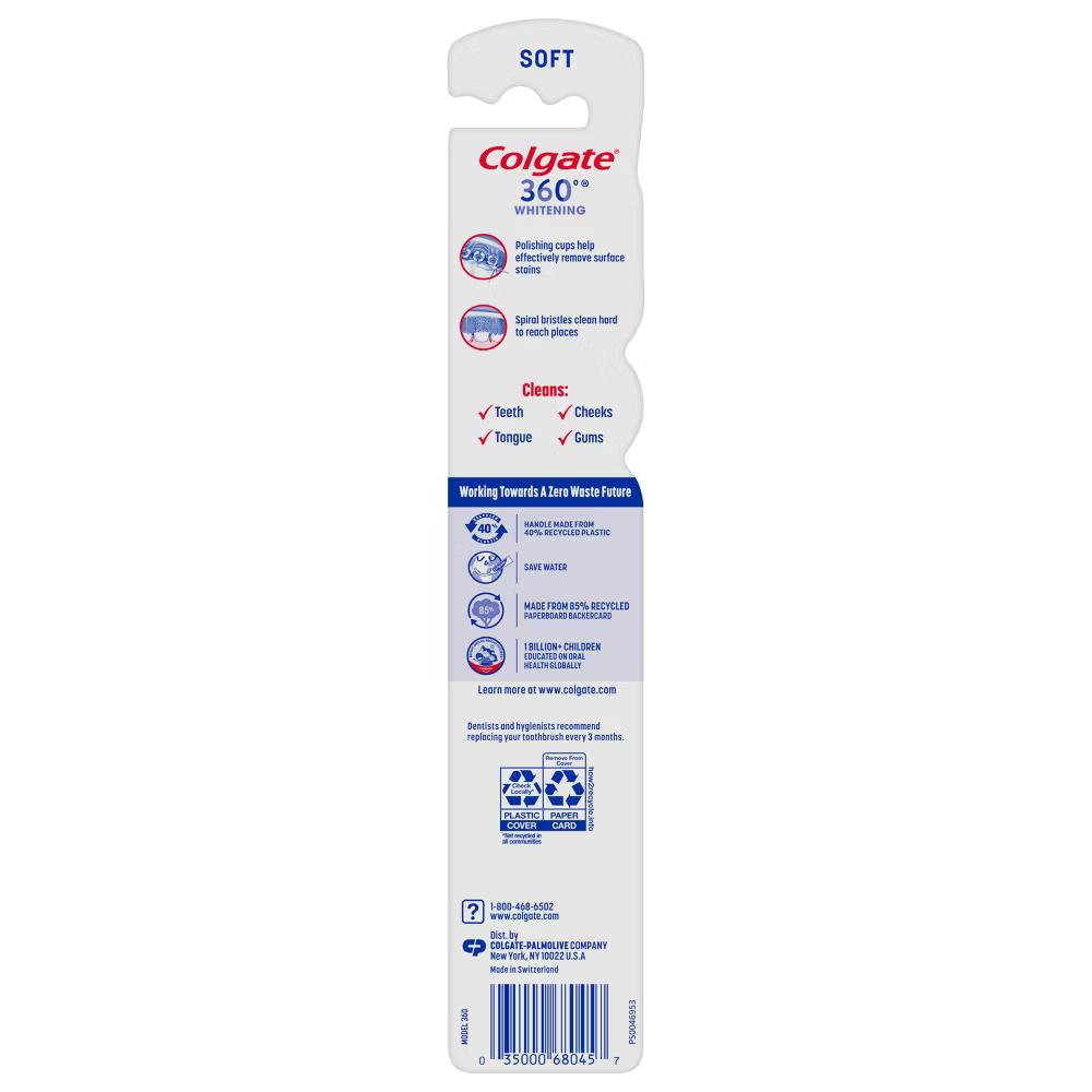 360 Optic White Whitening Manual Toothbrush - Soft - Image 25