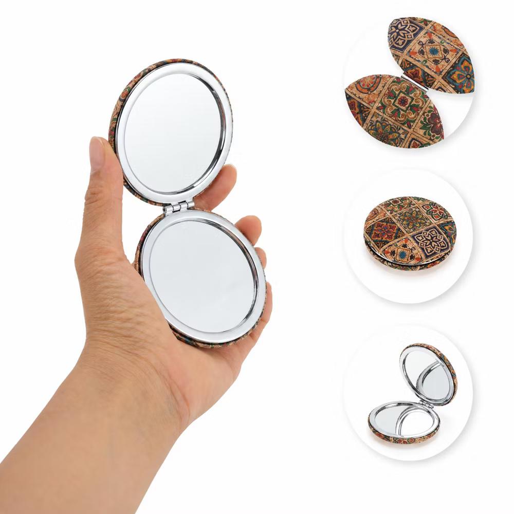 Folding Magnetic Double-Sided Round Makeup Mirror 1 Pc - Image 2