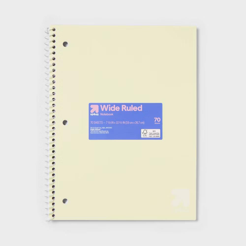 Pastel Wide Ruled Spiral Notebooks - Image 20