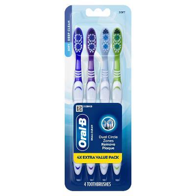 Dual Clean Toothbrush - Soft - 4ct - Image 4