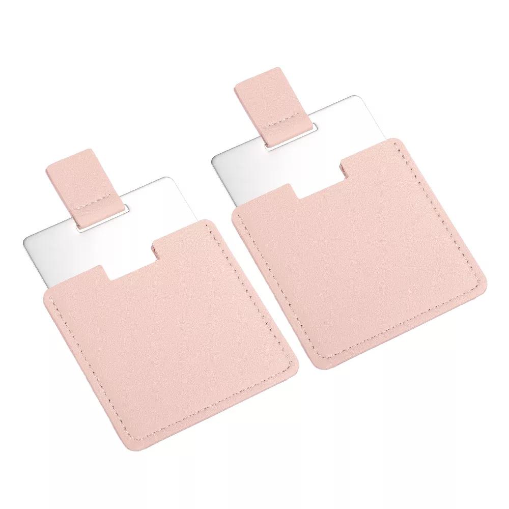 Stainless Steel Women Travel Makeup Mini Folding Mirror 2 Pcs - Image 13