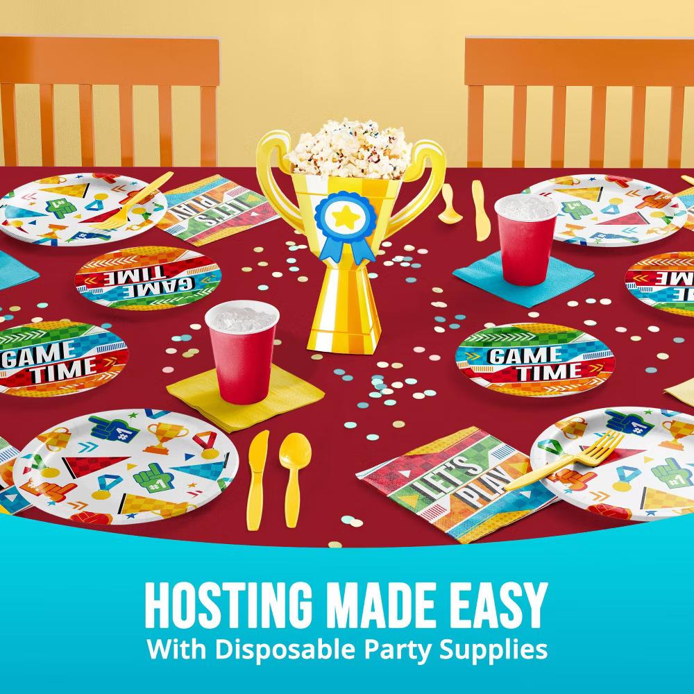 Say Hooray! Sport Spirit Sports Icons Party Disposable Paper Plates 9" - 32ct - Image 6
