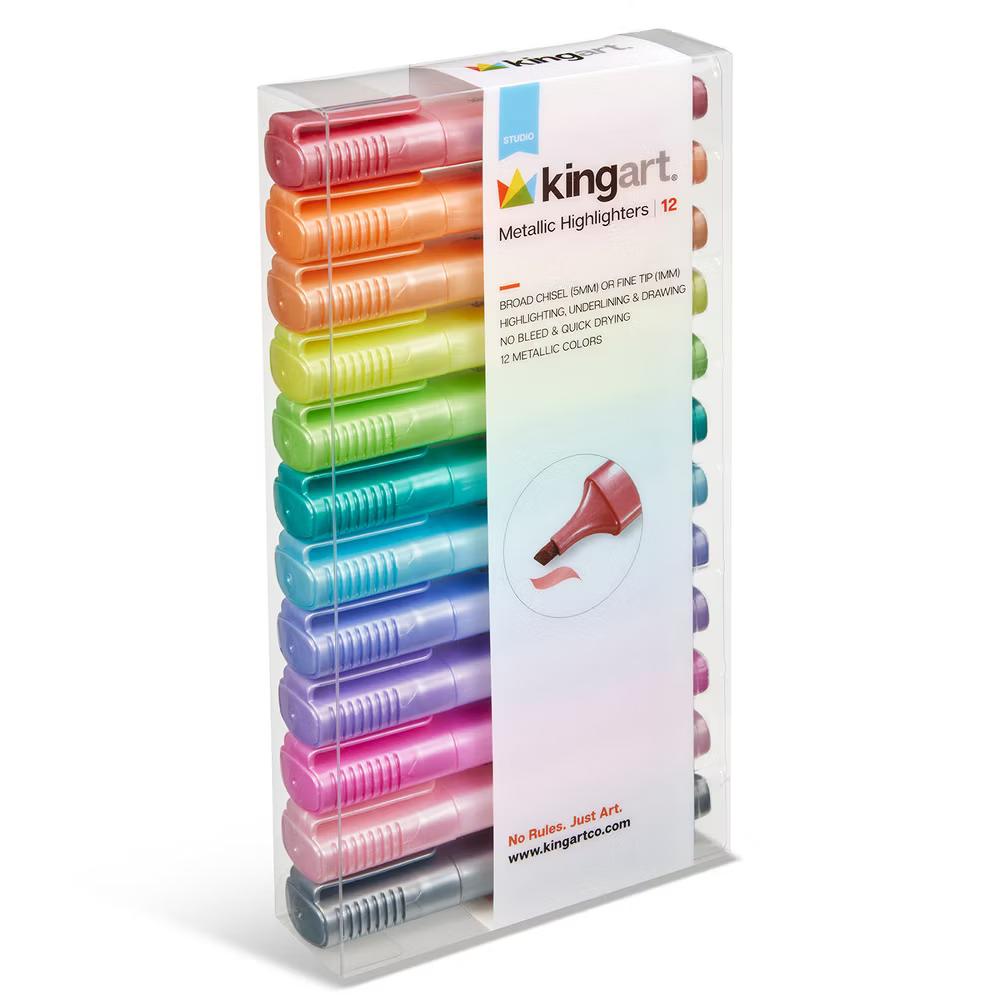 Highlighters 12 Metallic Colors - Image 6