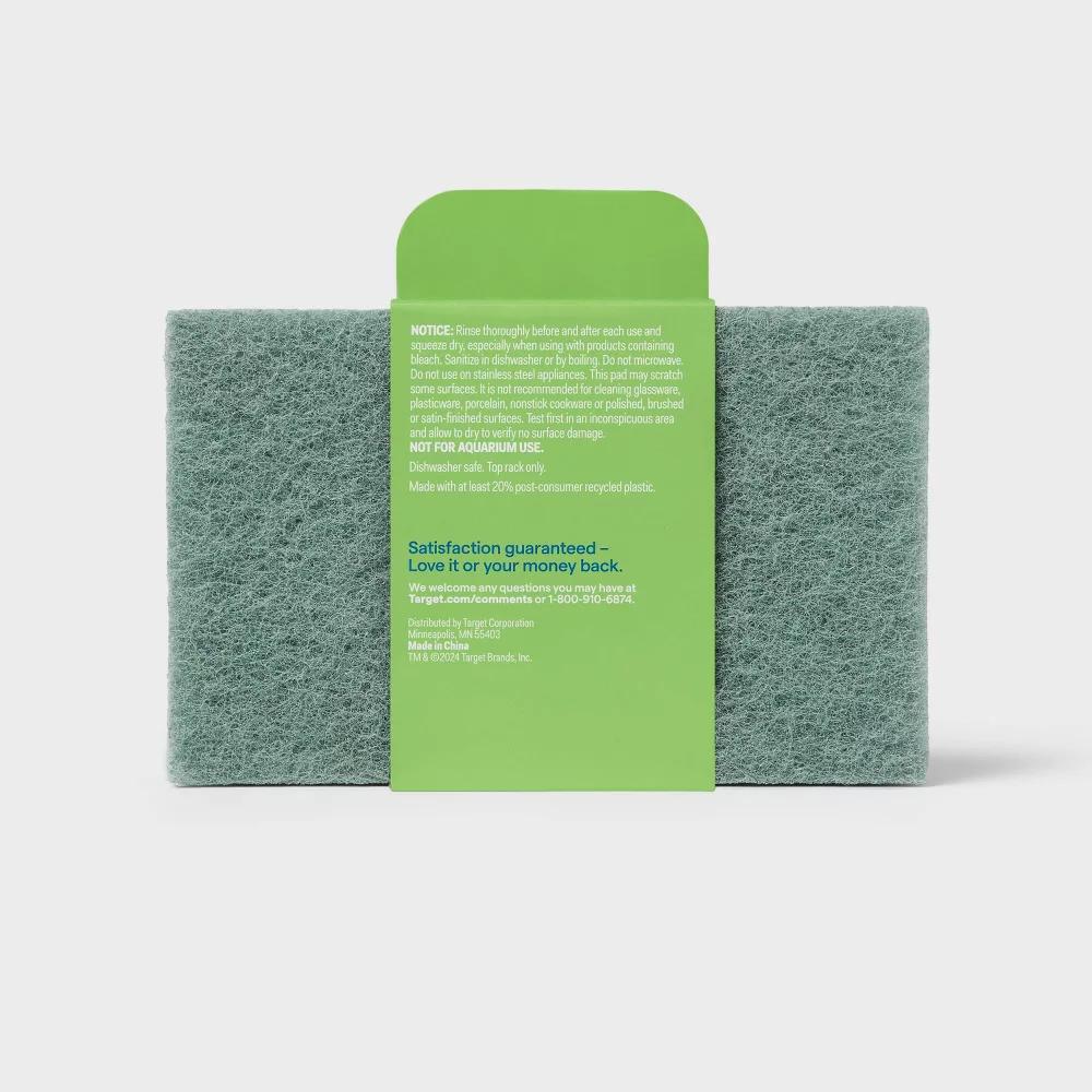Heavy Duty Scouring Pads - 4ct - Multi-Surface, Multipurpose