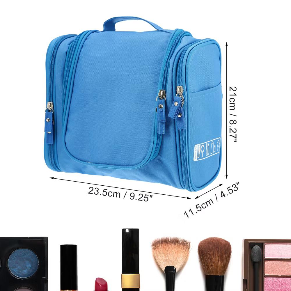 Travel Makeup Bag Travel Toiletry Organizer Makeup Brush Holder Waterproof Oxford Cloth 1 Pc - Image 15