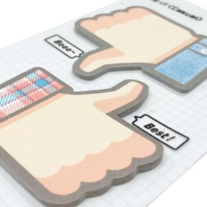 Thumbs Up Thumbs Down Sticky Notes (Set of 2)