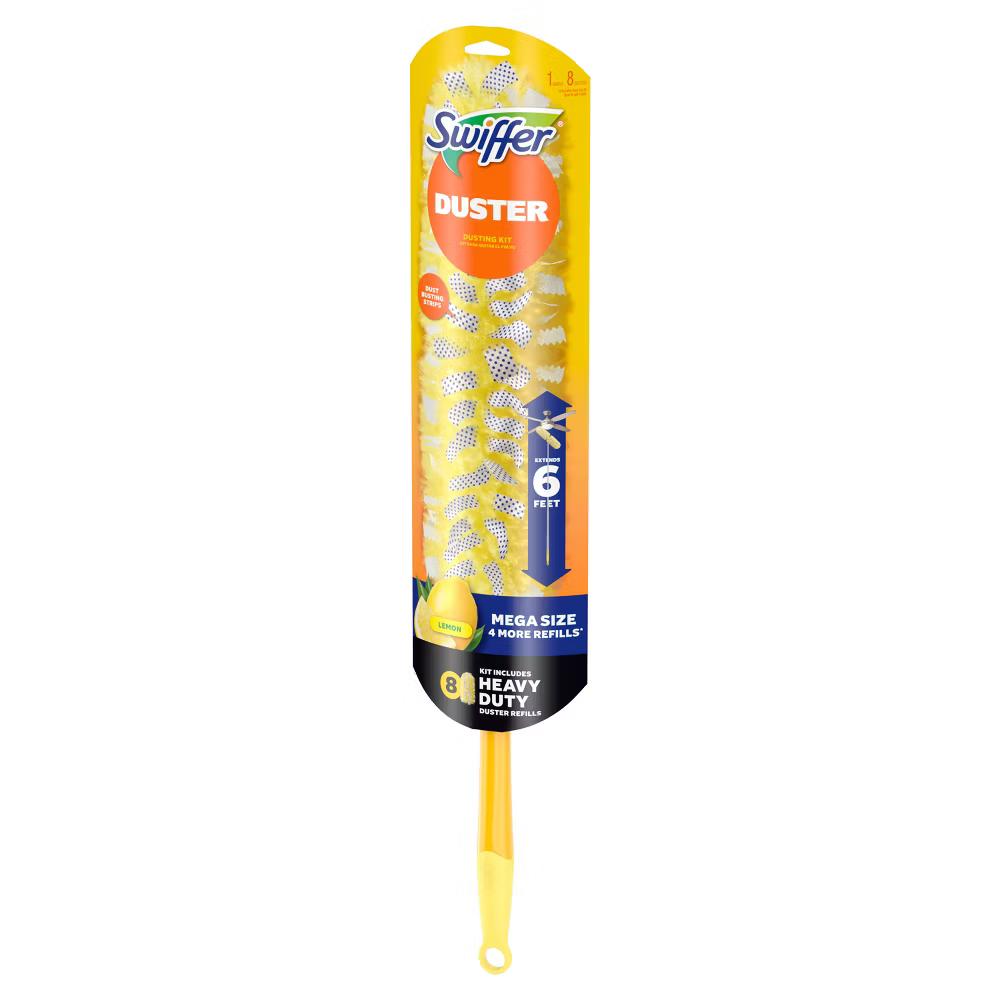 Swiffer Heavy Duty Megasize Duster Kit Lemon Scent - 9pc: Multipurpose, Multi-Surface - Image 3