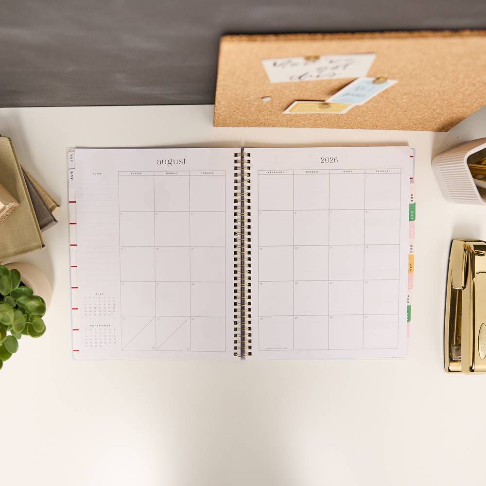 Happy Brands 2026-2027 9.375"x11.875" Organized Colorblock Pop Big 12 Months Twin Loop Dated Teacher Planner - Image 16