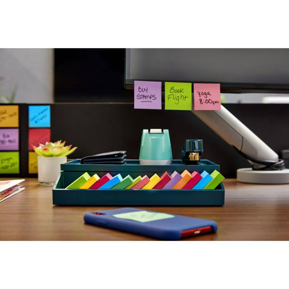 Super Sticky Notes, 1 7/8 in. 1 7/8 in., Energy Boost Collection, 6 Pads/Pack, 45 Sheets/Pad: Multicolor, Uncoated Paper - Image 9