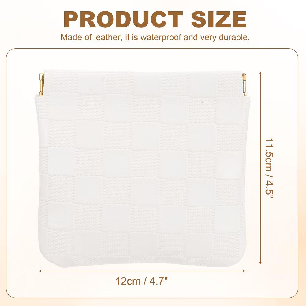 Leather Waterproof Travel Organizing Mini Snap Closure Makeup Pouch - Image 24