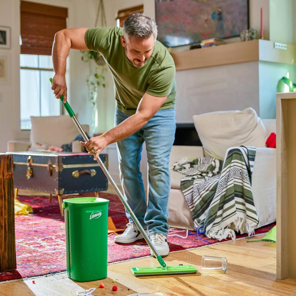 Libman Rinse 'n Wring Mop System: Microfiber, Grip Handle, Hanging Loop, Multi-Surface Use - Image 3