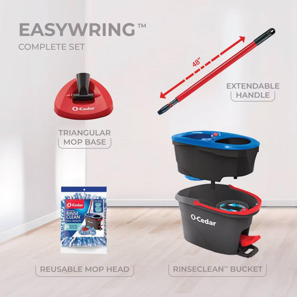 RinseClean Spin Mop & Bucket System: Cleaning Tools and Accessories - Image 19