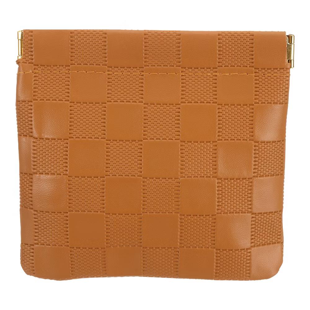 Leather Waterproof Travel Organizing Mini Snap Closure Makeup Pouch - Image 6