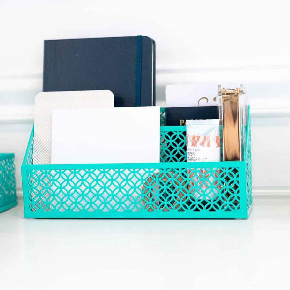 Blu Monaco Desk Organizer Set - 6-Piece Desk Accessories for Mail, Sticky Notes, Pens, Magazines & Documents - Image 16