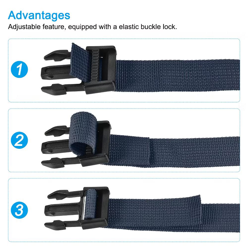 Travel Packing Adjustable Utility Strap with Buckle 2 Pcs - Image 20