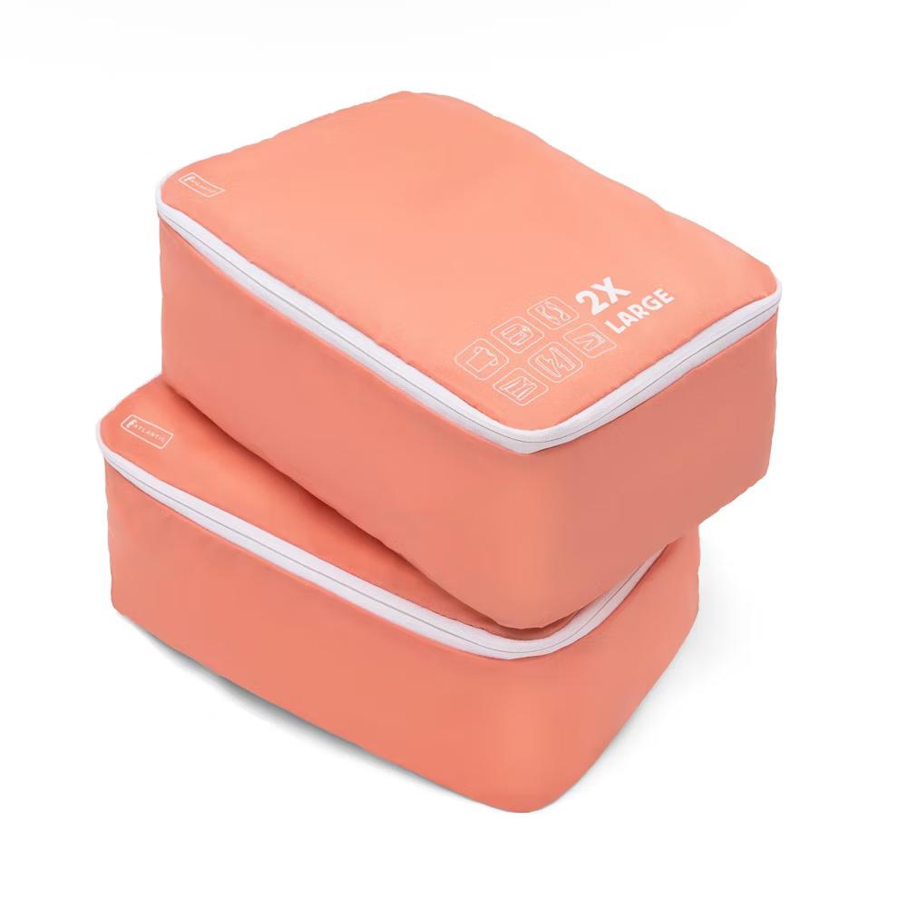 Atlantic 2 Pack Large 2X Deep Washable Packing Cubes in Orange - Image 3