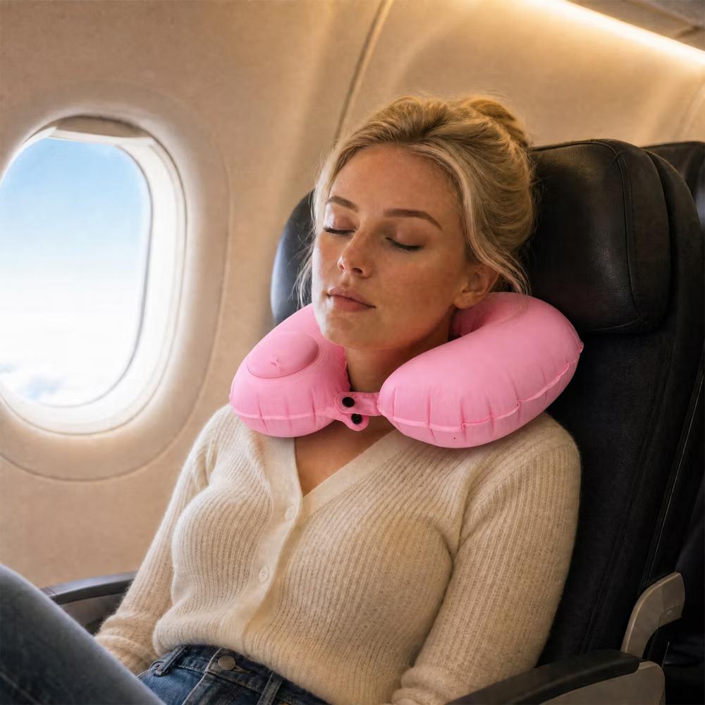 Comfortable Inflatable Travel Pillow 1 Pc - Image 20