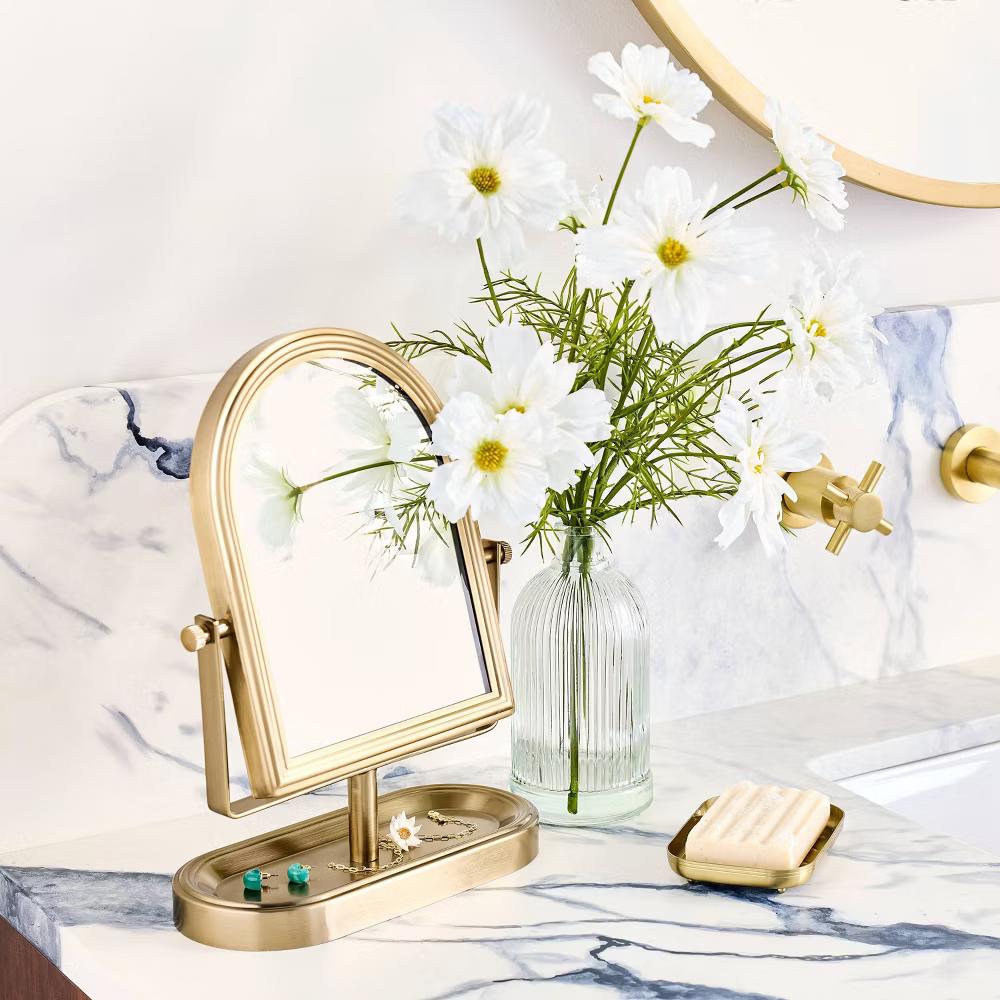 Soap Dish Brass - with Magnolia