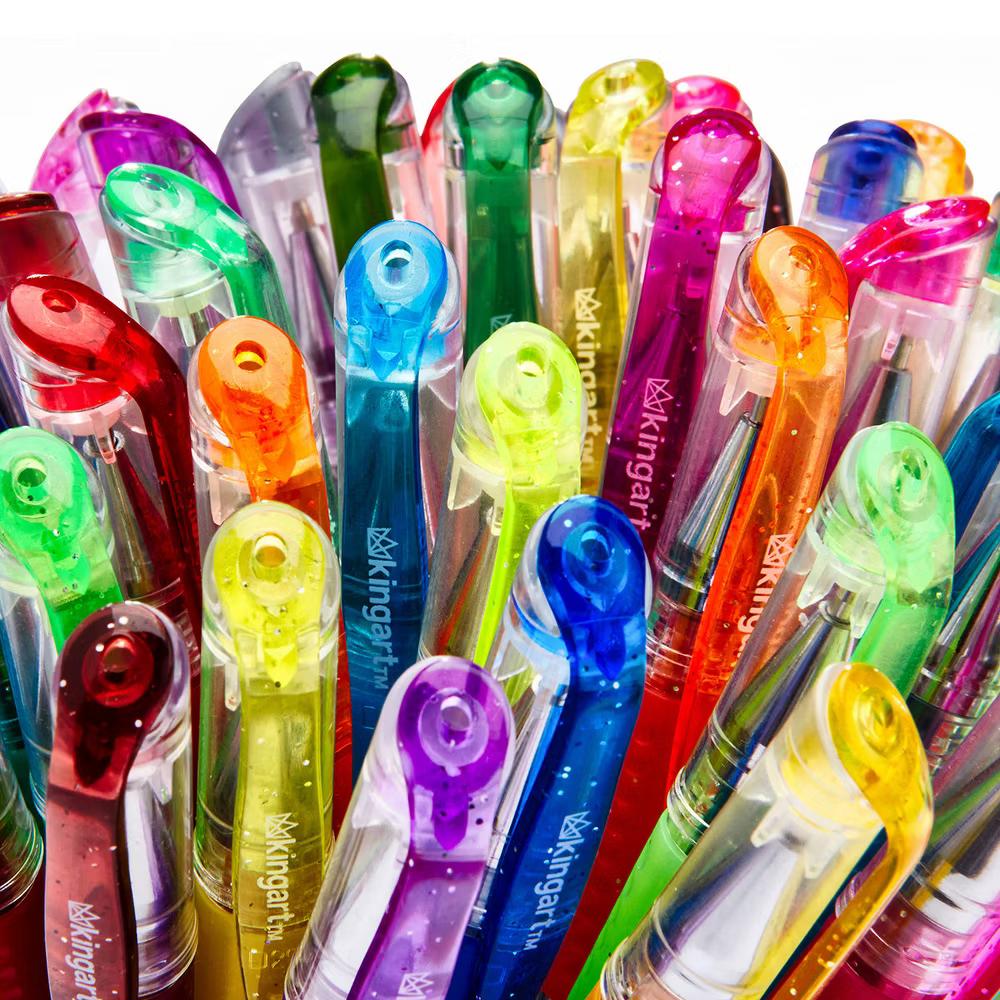 Gel Pens, Soft Grip, 30 Glitter Colors - Image 6