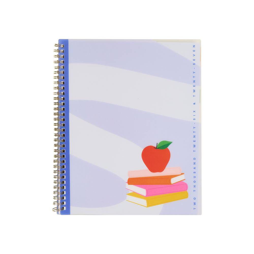 Happy Brands 2026-2027 9.375"x11.875" Organized Colorblock Pop Big 12 Months Twin Loop Dated Teacher Planner - Image 6
