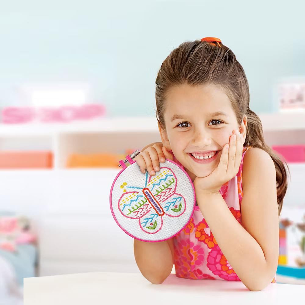 4M: Easy-To-Do Embroidery Kit - Learn 10 Skills, All-In-1 DIY Craft Set, Kids 8 - Image 7