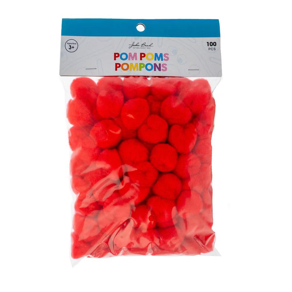 100ct Mini Pom Poms for DIY Arts and Crafts, Tiny Acrylic Poms Craft Embellishments (1 inch) - Image 30
