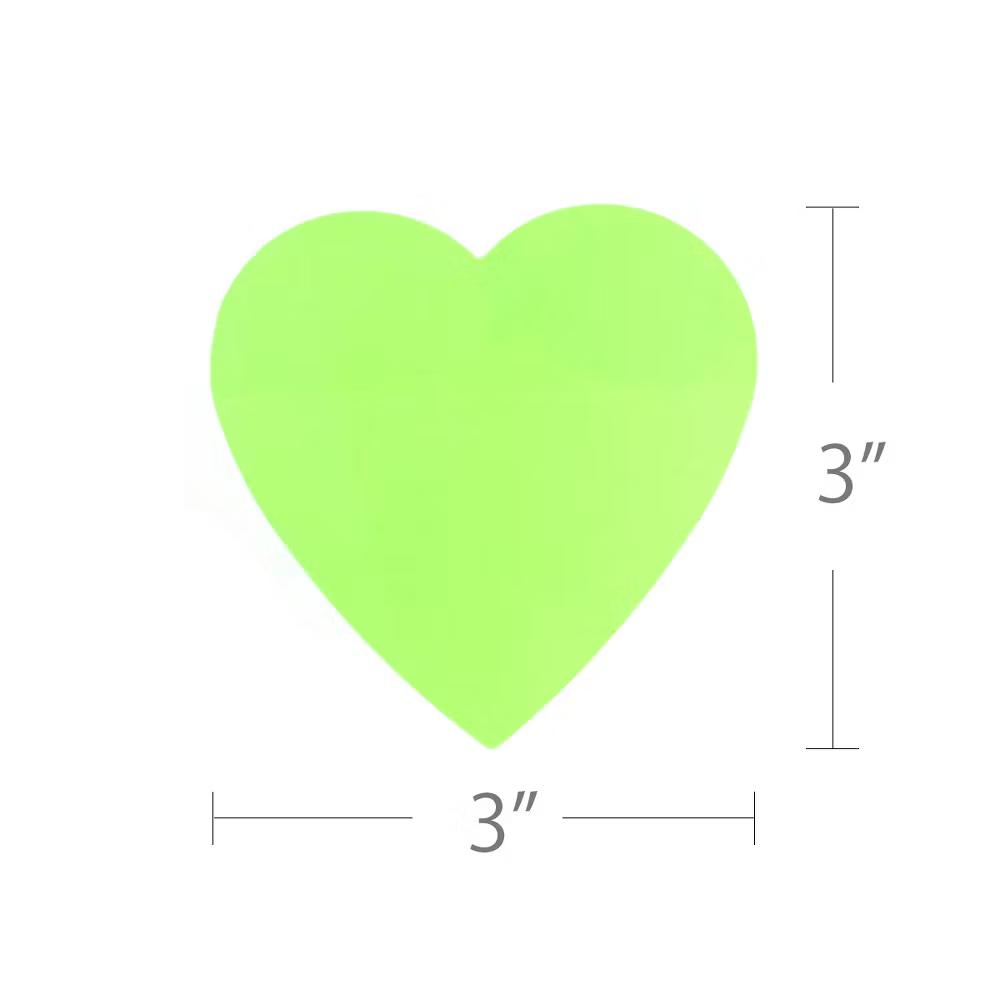 Transparent Sticky Notes, Waterproof Self-Adhesive Memos for Home, School, Office (Set of 5), Hearts - Image 6