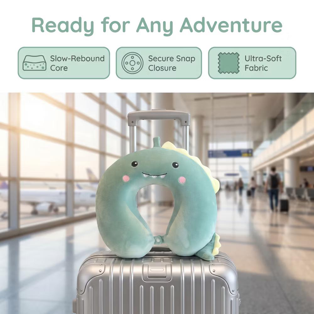 U-Shape Memory Foam Portable Traveling Travel Neck Pillows 12x12in 1 Pc - Image 11