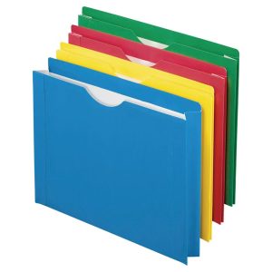 8ct Expanding File Folder Multicolor - Accordion Style Organizer, 12 Sheet Capacity, 1 Pocket, 8 Pack