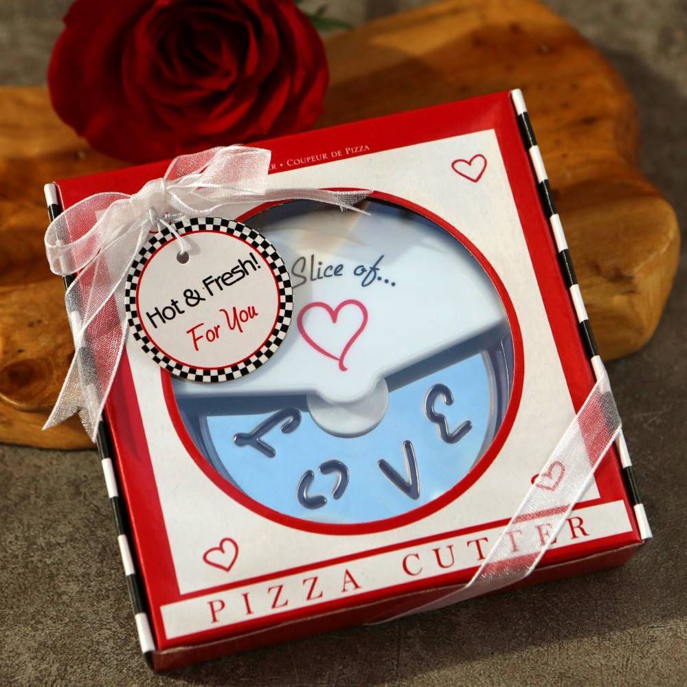 12ct Slice of Love Pizza Cutter: Wedding Party Favors, Use Only, White, All Ages - Image 4