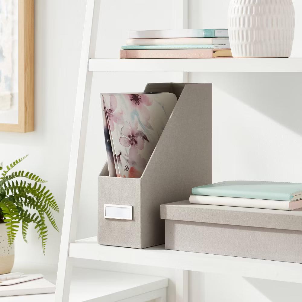 Canvas Magazine File Holder and Organizer - Image 13