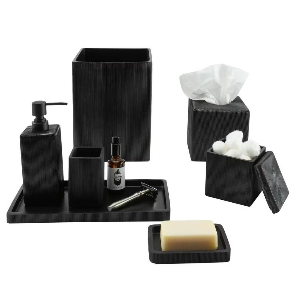 Fitzroy Resin Soap Dish Black - Image 2