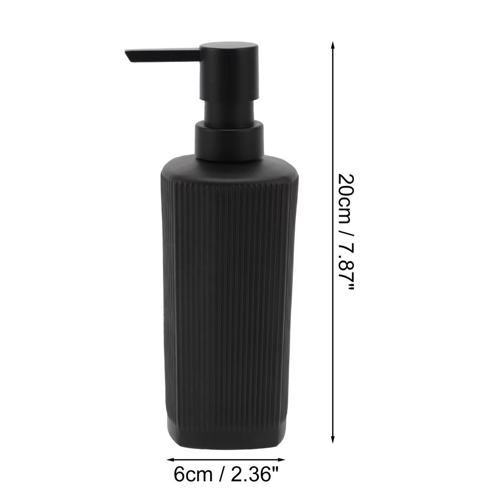 Classic Vertical Lines Soap Pump Dispenser for Bathroom 350ml 1 Pc - Image 4