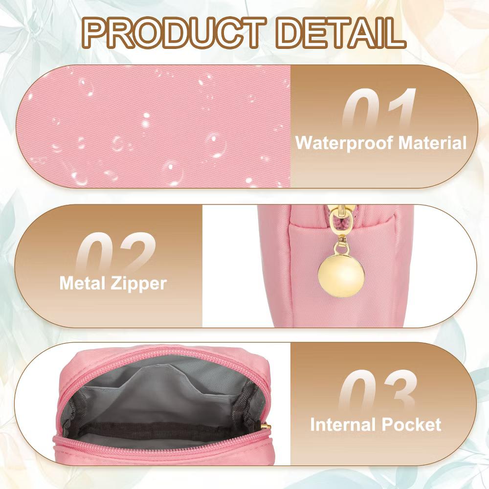 Storage Organize Travel Mini Cute Square Makeup Bag - Image 28