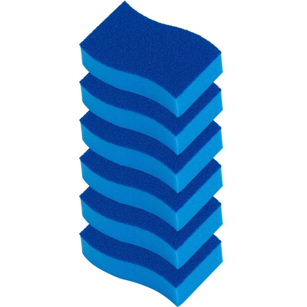 ELITRA HOME Heavy Duty Scrubber Sponge, with Smell Resistant Hydrophilic Foam Technology, Odorless - Blue - Image 10