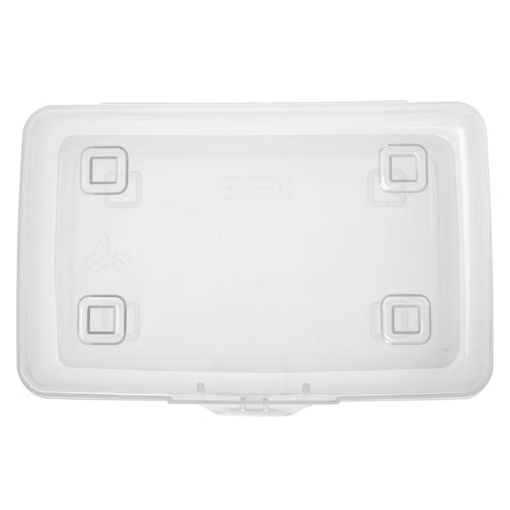 Sterilite Flat Top Pencil Box Clear - Image 6